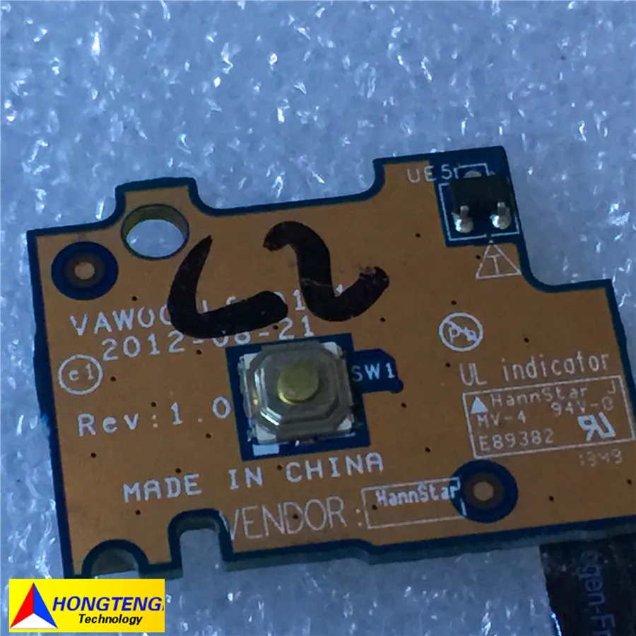 Original ls-9101p FOR Dell Inspiron 3521 5535 5521 2521 3537 3540 On Off power supply BOARD  100% TESED OK