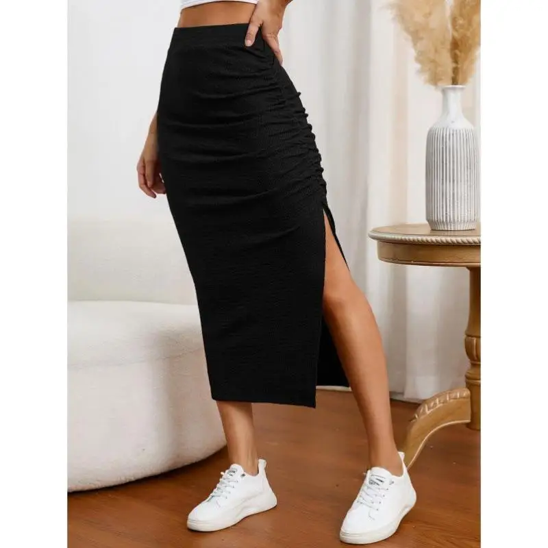 

High Waist Pleated Skirt 6060 Sle New Design Knee High Split for Men Vintage Ciwalk ort Pants Nine Points Length
