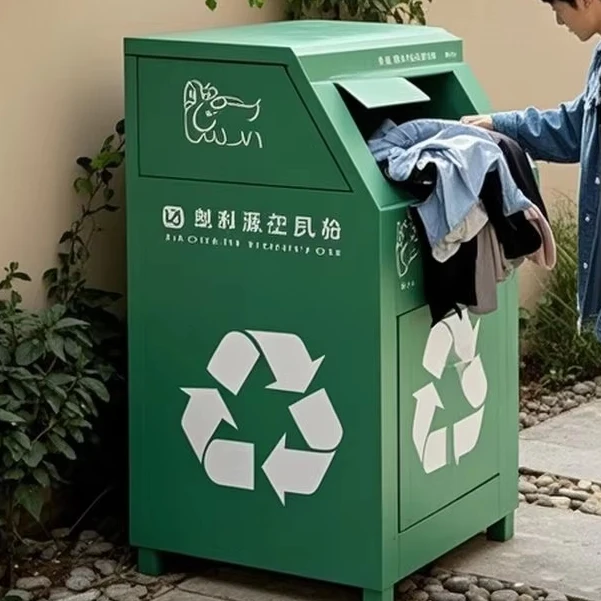 

Уличный металлический контейнер для мусора, ящик для раздельного сбора отходов