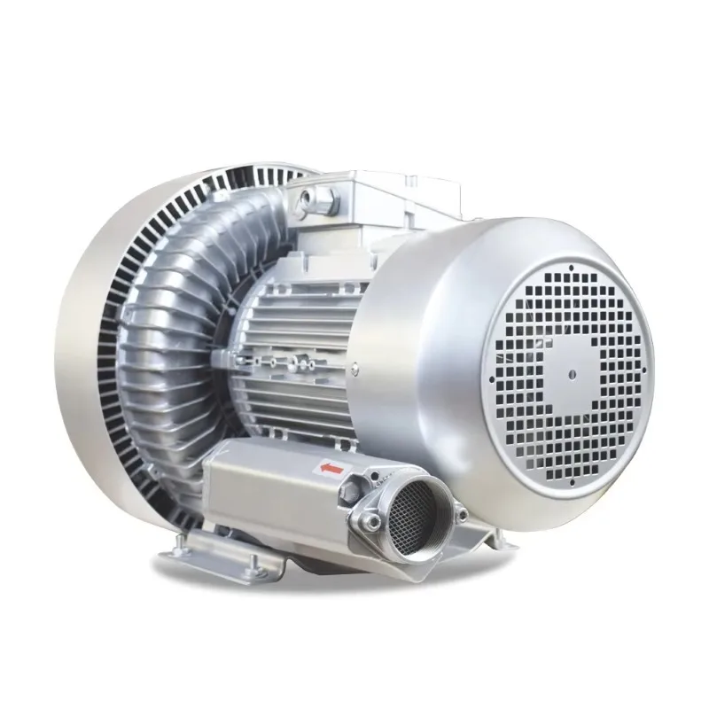 

Jieming 10HP 7,5KW промышленная двойная крыльчатка с боковым каналом, регенерирующий вихревой кольцевой вентилятор для аквариума Biofloc