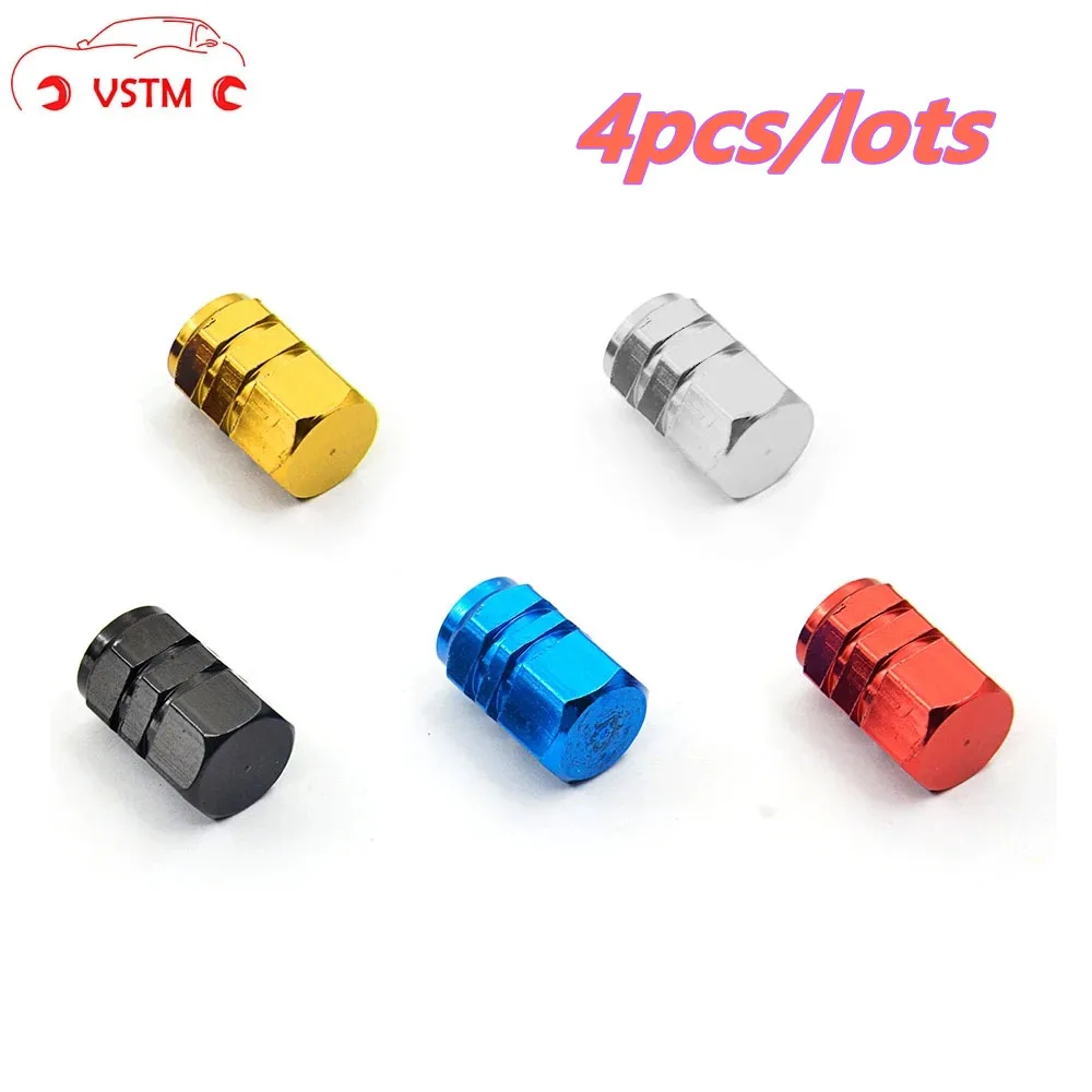 4Pcs/lot Car Wheel Tires Valves Tyre Stem Air Caps Airtight Cove Dustproof Cover Car Styling Accessorie Theftproof Aluminum