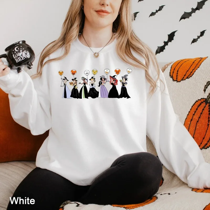 2025 الخريف/الشتاء ديزني الأميرة هالوين سنو وايت ارييل أورورا سندريلا المرأة الرياضية موضة عادية مطبوعة هوديي