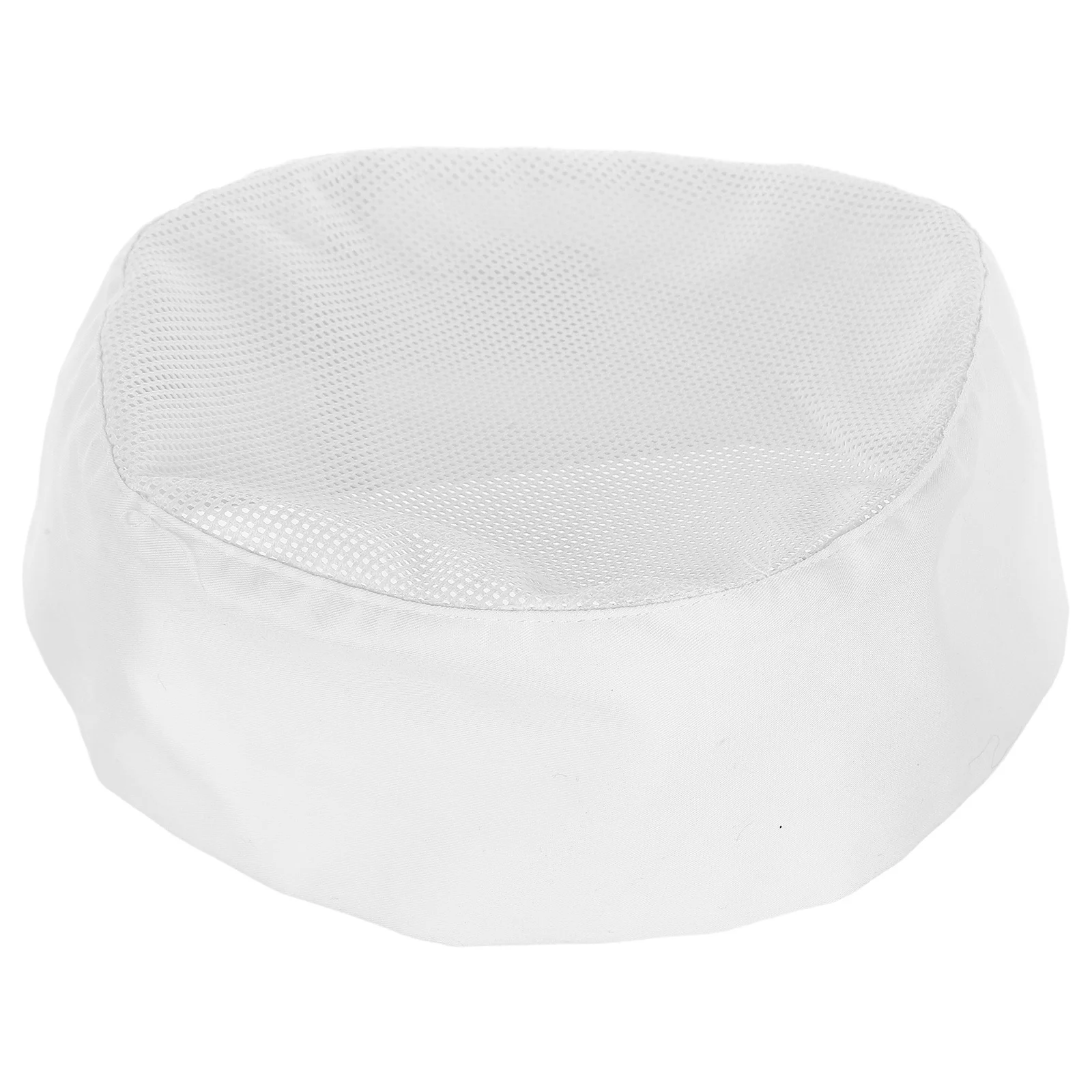 Witte ademende koksmuts Maaswijdte Verstelbare riem Zachte comfortabele unisex kookhoed Skull Cap Catering Skull Cap