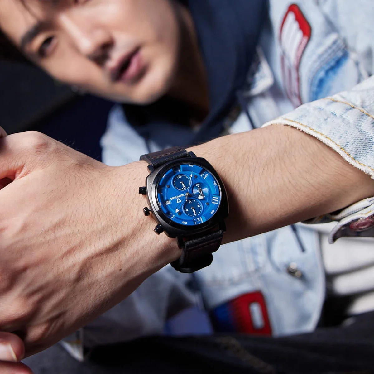 Hot Mark Fairwhale Fashion Sports orologi da polso al quarzo cronografo da uomo impermeabile Back Light Watch Men Date Clock Reloj Hombre