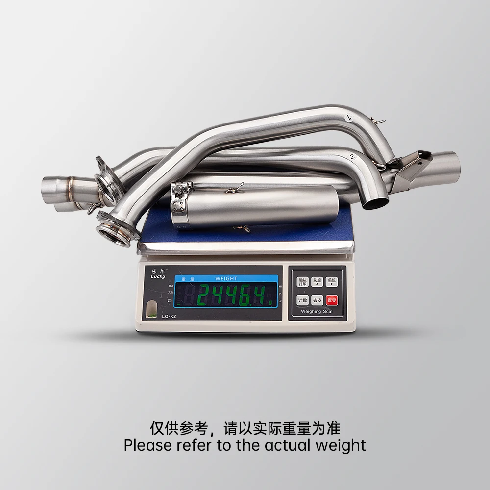 For XL750 2023-2025 Motorcycle Exhaust Muffler compatible with original or 51mm slip-on mid-pipe enhances performance