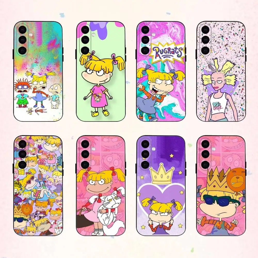 

R-Rugrat C-Chuckie Angelica phone Case For Samsung Galaxy A73,A72,A71,A70,A53,A52,A51,Others Soft Black Shell
