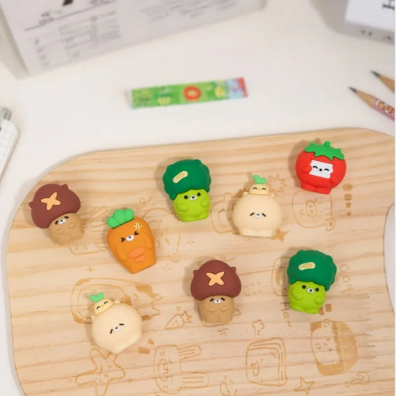 30pcs/lot Creative Vegetable Pencil Sharpener Cute Hand Mechanical Cutter Knife Stationery Gift School Supply