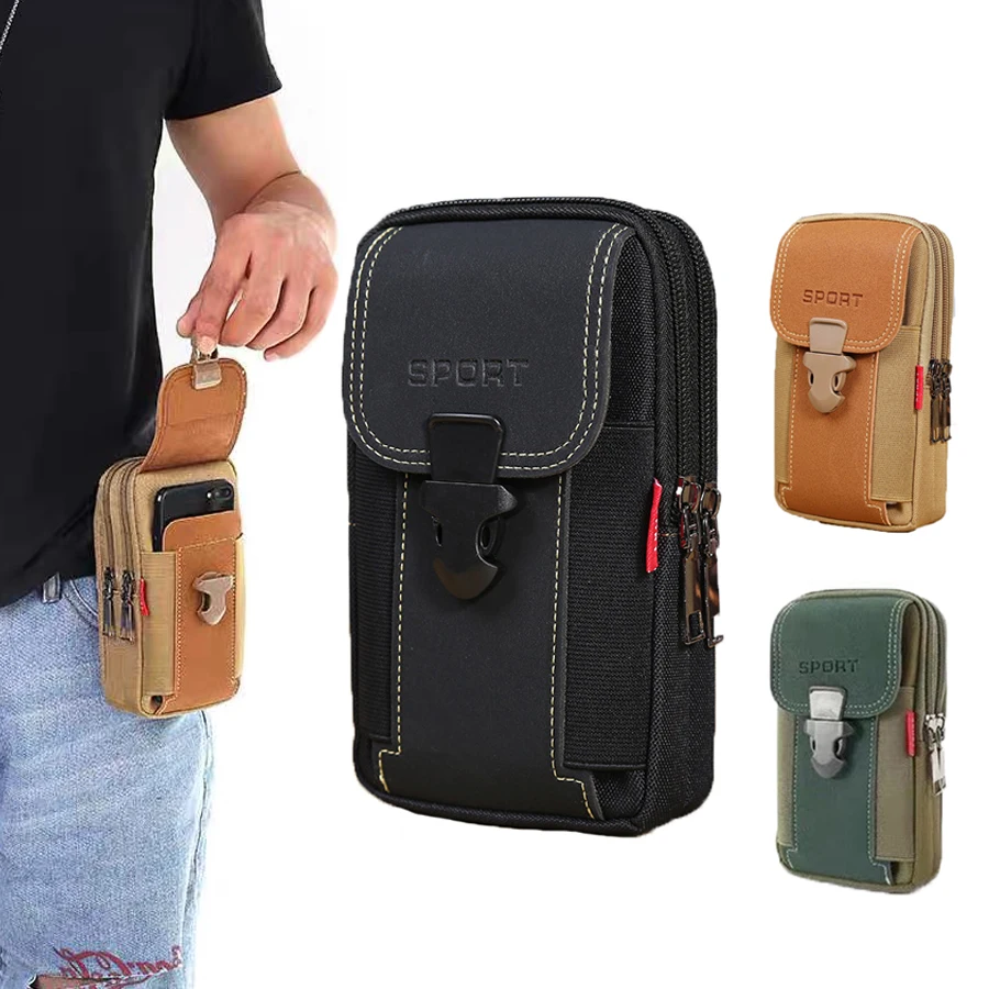 Mann Gürtel Tasche Handy Tasche für Frauen Telefon Holster Tasche Molle Taille Tasche Pack Kleine Taktische Duty Gürtel Rucksack Karte Halter