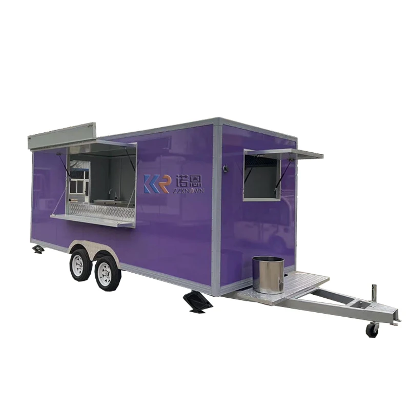 Mobile Bakery Fast Food Truck Ice Cream Remorque Food Cart Trailer Used Dessert Food Truck with Kitchen For Sale in US