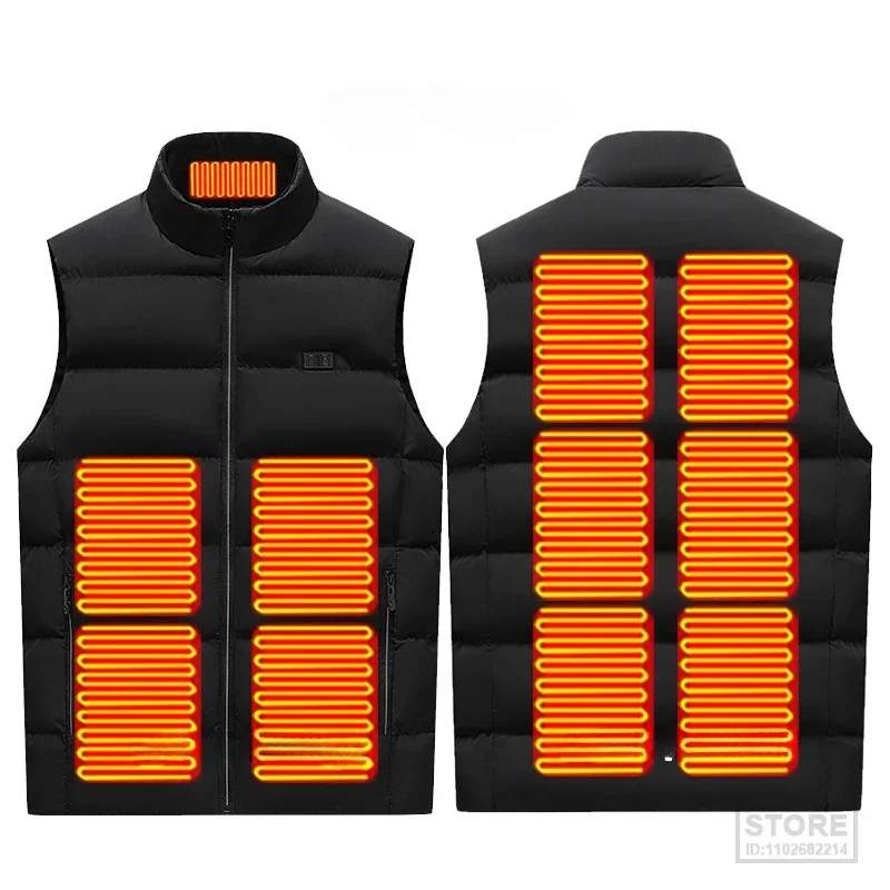 

Winter Heated Vest Men USB Electric Self Heating Women Jacket Rechargeable Warming Clothing Hunting Ski