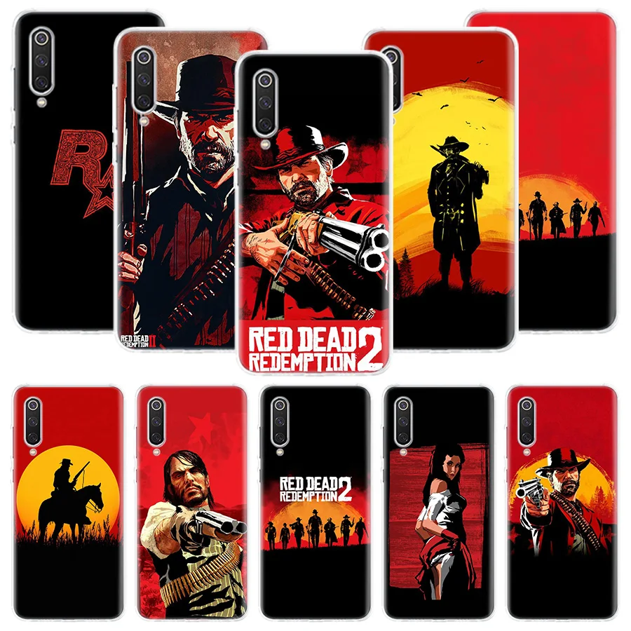 Red Dead Redemption 2 Phone Case For Xiaomi Redmi Note 13 12S 12 11S 11E 11 Pro Plus 11T 10S 10 9S 9 + 8T 8 7 Art Pattern Cover 