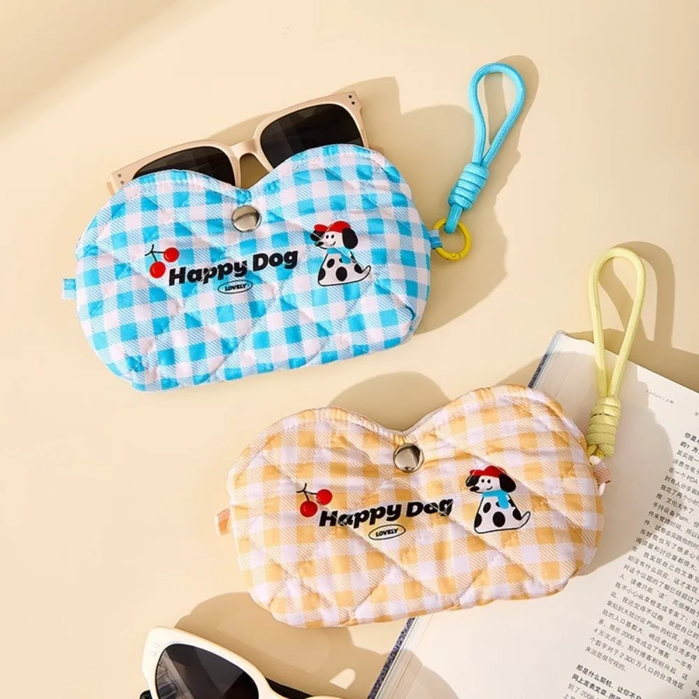 

Cotton Padded Soft Shell Eyeglass Case Pressure Resistant Lightweight Cartoon Eyeglasses Case Eyewear Pouch Korean Style