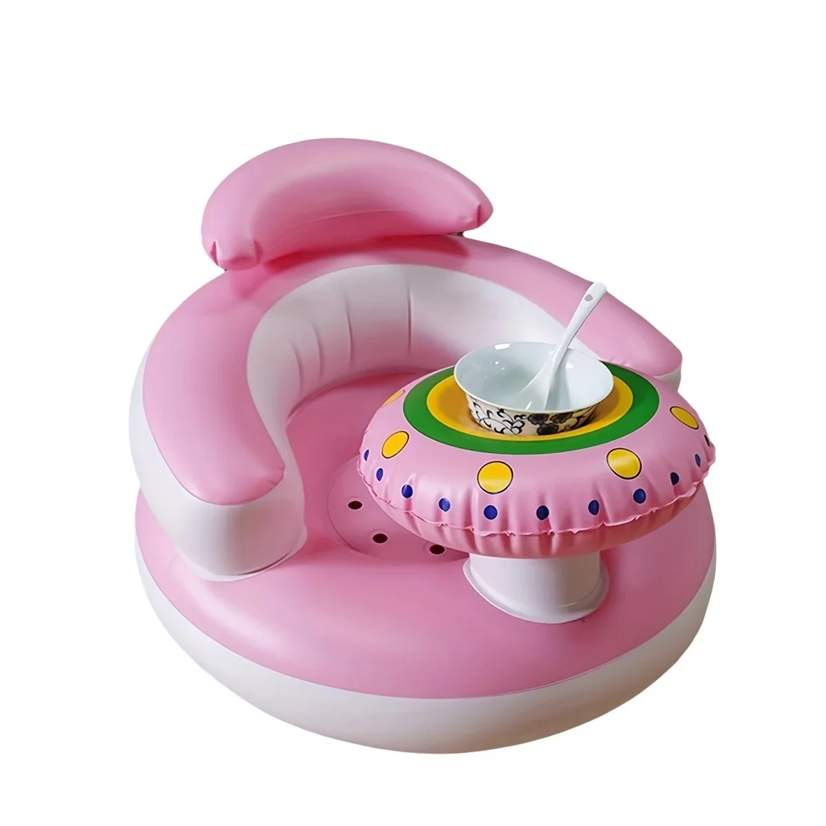 

Надувное детское сиденье для младенцев 3-36 месяцев, напольное кресло со встроенным воздушным насосом, опорное сиденье для младенцев для сидения, обучения сидению