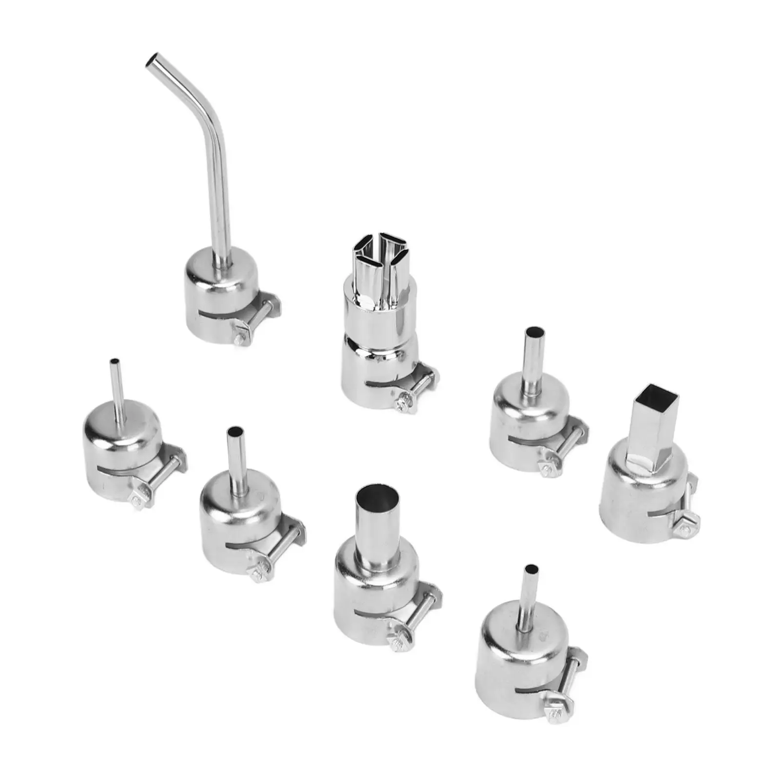 8PCS Zinc Alloy Desoldering Nozzle Set for Soldering Station - Essential Repair Tools for Welding