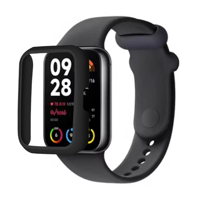 เคสป้องกันสำหรับ Xiaomi Mi band 8 Pro ฝาครอบนาฬิกาอัจฉริยะ PC อุปกรณ์ป้องกันหน้าจอกรอบแข็งกรอบนาฬิกา