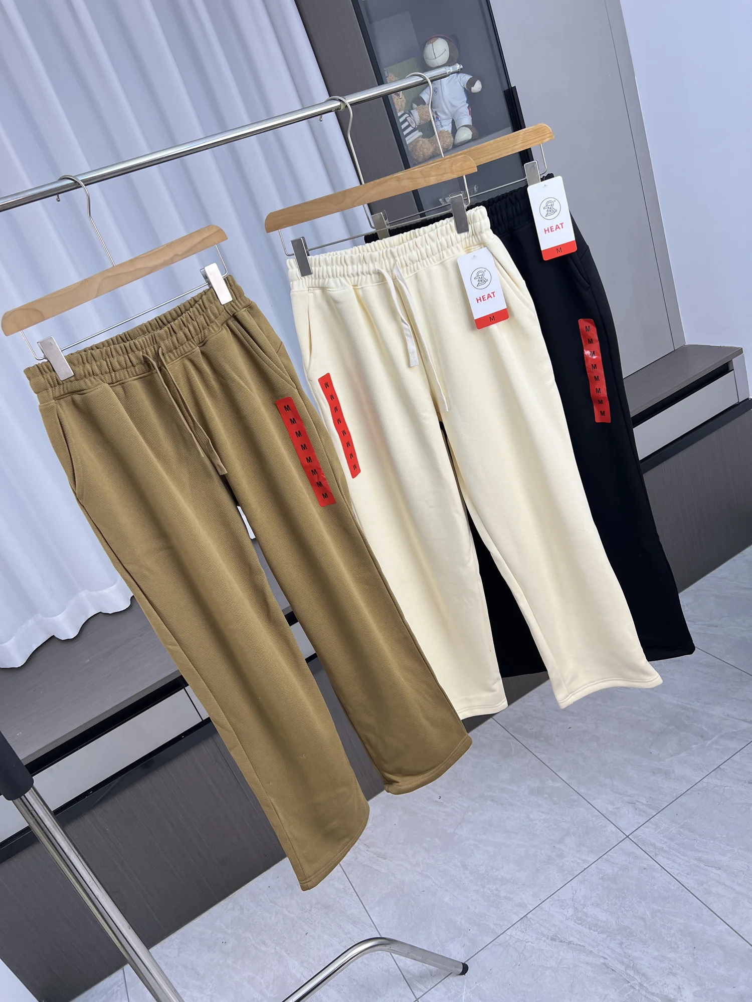 

Fce Lined Thiened, удобные прямые мужские повседневные спортивные брюки, зимние теплые прямые брюки с эластичной резинкой на талии для отдыха...