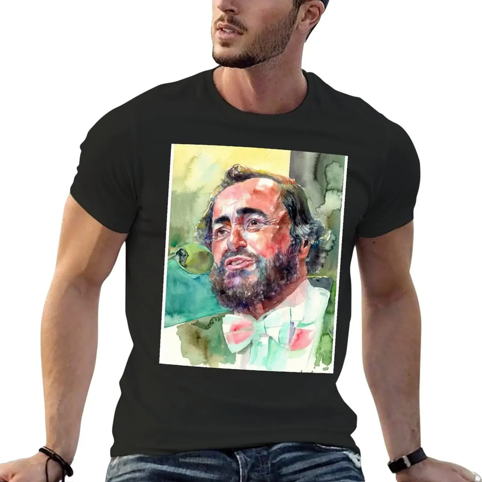 

E Lucevan Le Stelle T-Shirt summer top oversized blacks sweat shirts men graphic