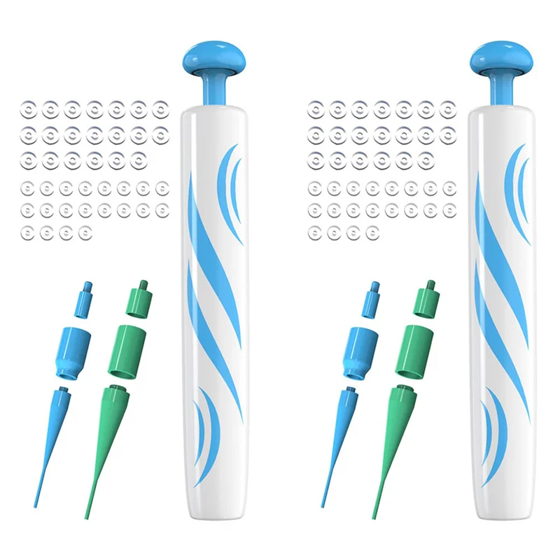 ABIT 2X الجلد علامة الخلد ثؤلول مجموعة إزالة جهاز إزالة علامات الجلد مع الفرقة حلقات مطاطية للكبار الخلد ثؤلول أداة العناية بالوجه