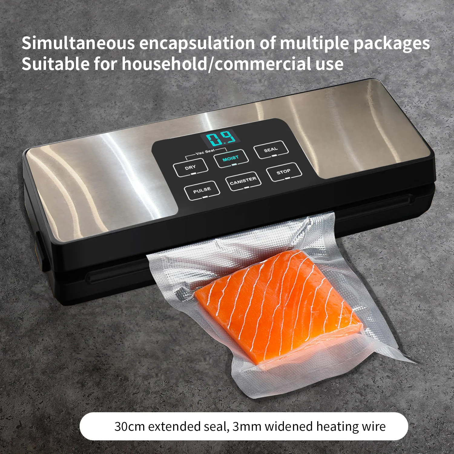 Wholesale Vacuum Packing Machine 80Kpa Food Saver 100w Kitchen Household Vacuum Small Sealer