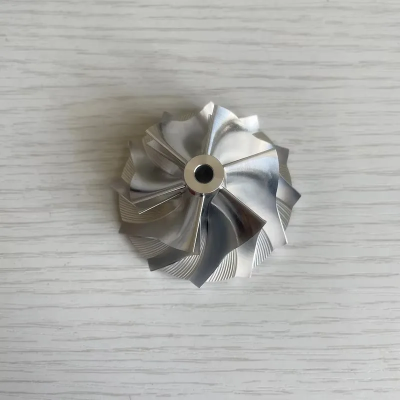 TD04 Reverse 42.00/56.00mm 6+6 Blades High Performance  Turbo Milling/aluminum 2618/billet Compressor Wheel for 49477-02000