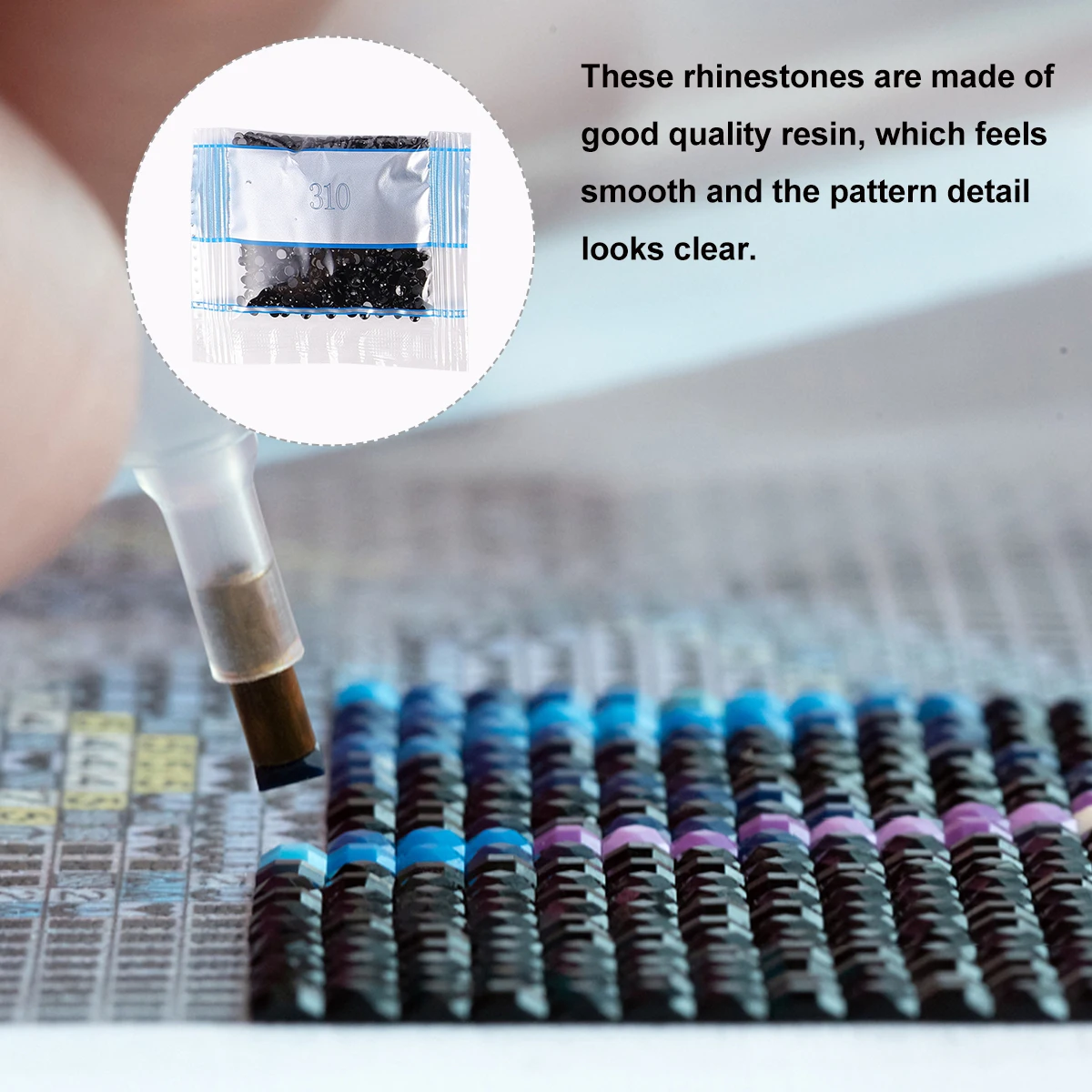

48pcs Round Resin Rhinestones Drills Cross Stitch Painting DIY Jewelry Accessories Cabochons Flat Bottom Noodles