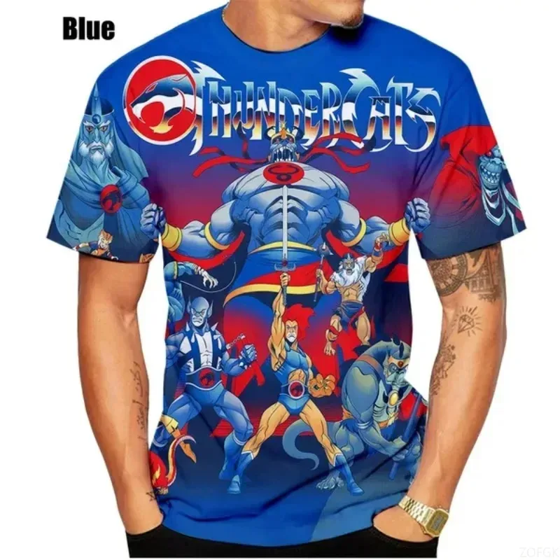Anime ThunderCats 3D Classic T-shirt War Shirt Men's Fashion Tee Women Casual Top