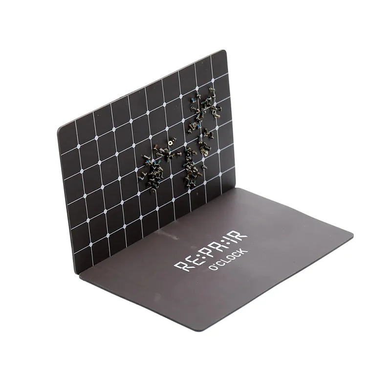 2uul reparação enclock st99 tapete de trabalho magnético preto 155mm * 98mm design multifuncional para reparos de telefone manuseio de componentes pequenos
