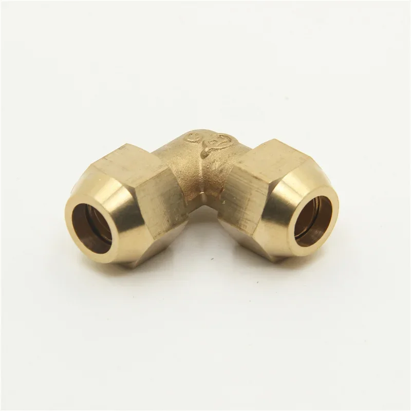 Flared copper pipe fittings Tube OD 6/8/10/12/14/16/19mm Brass Connector Fitting Copper flared fittings