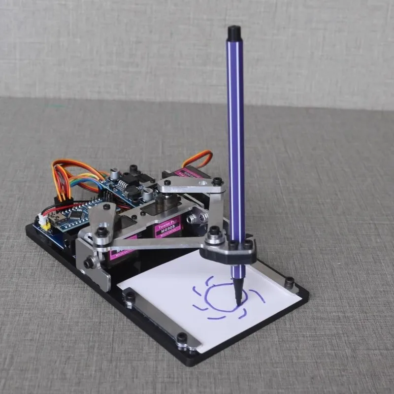 MG90 XY Plotter Robot Arm APP Drawing Sketchboard Manipulator Tangan Untuk Arduino Robot Arm DIY Kit Programmable Robot Starter Kit