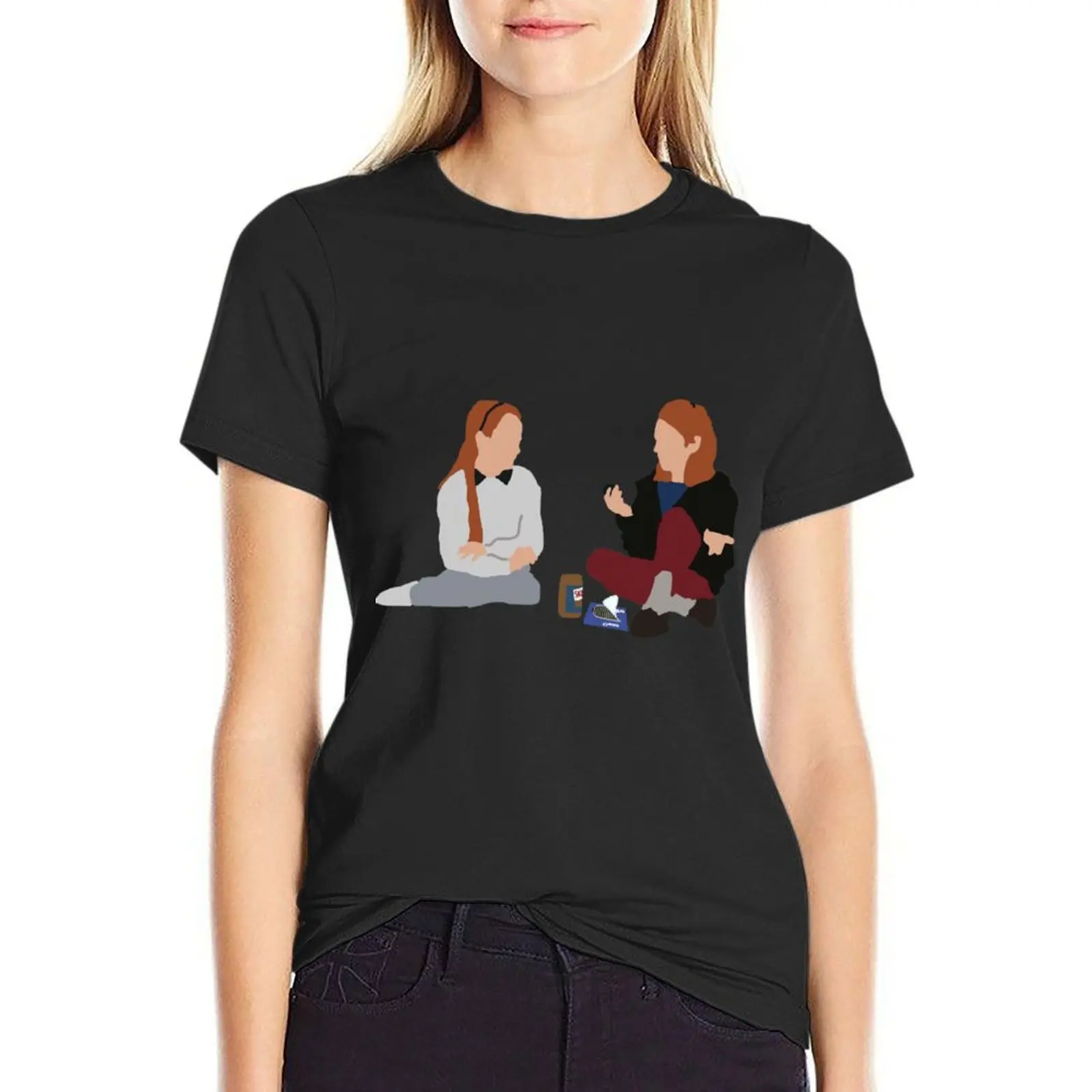 Hallie And Annie (From Parent Trap) T-Shirt sweat tops heavyweights hippie clothes black t-shirts for Women