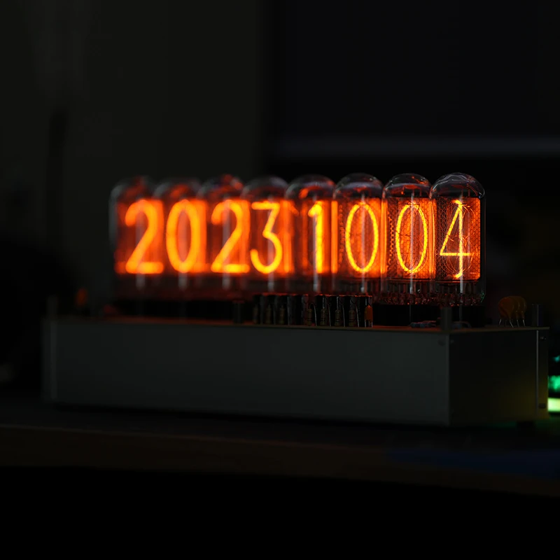 World Line Variation Rate Detector Destiny Stone Gate Bluetooth Control Soviet IN18/DGM01 Glow Tube Clock