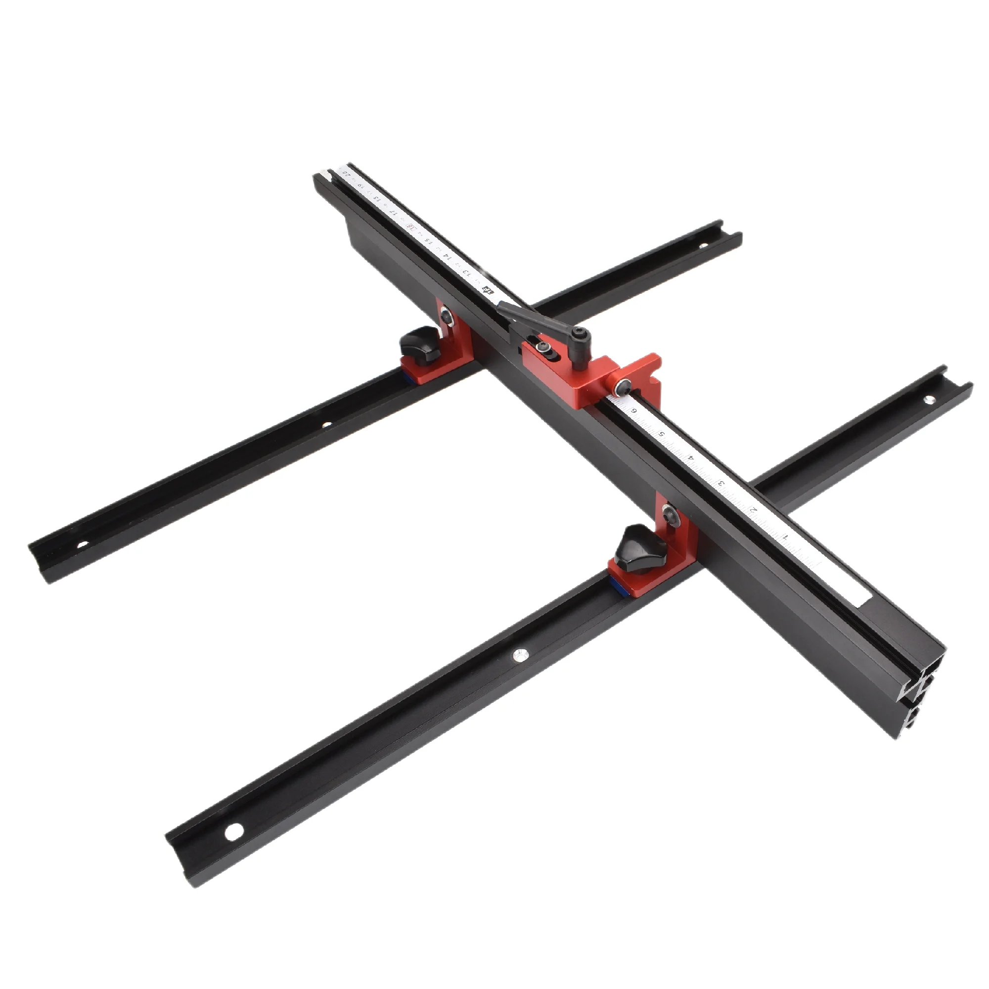 Woodworking T-track Stop T-Slot Limiter Aluminium Miter Track Fence Flip Stop Chute Locator Carpenter DIY Workbench Tools