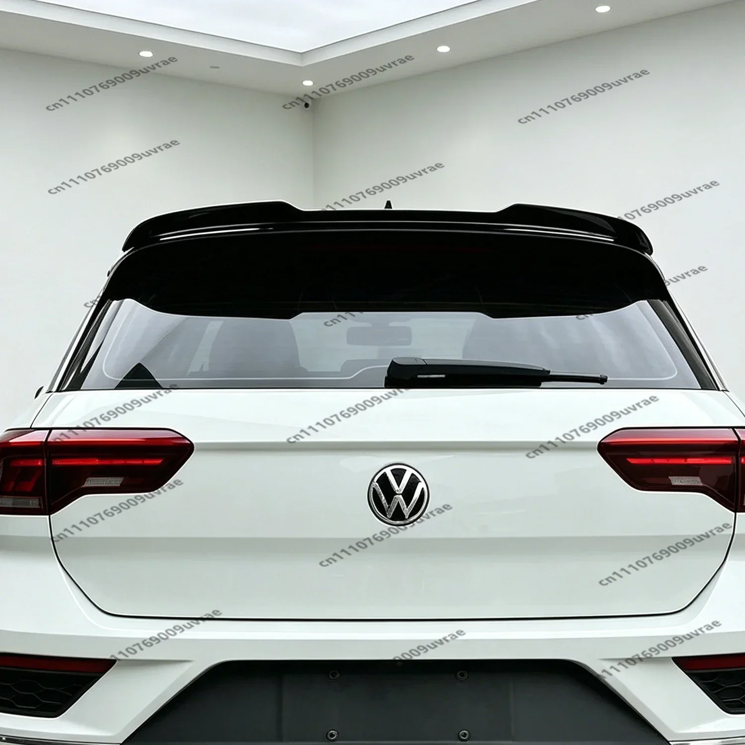 Gloss Black Max Style ABS Rear Spoiler Caps for VW T-Roc MK1 A11 TSI TDI Standard/Pro SUV 2017-2025 Rear Top Tail Wing Bodykits