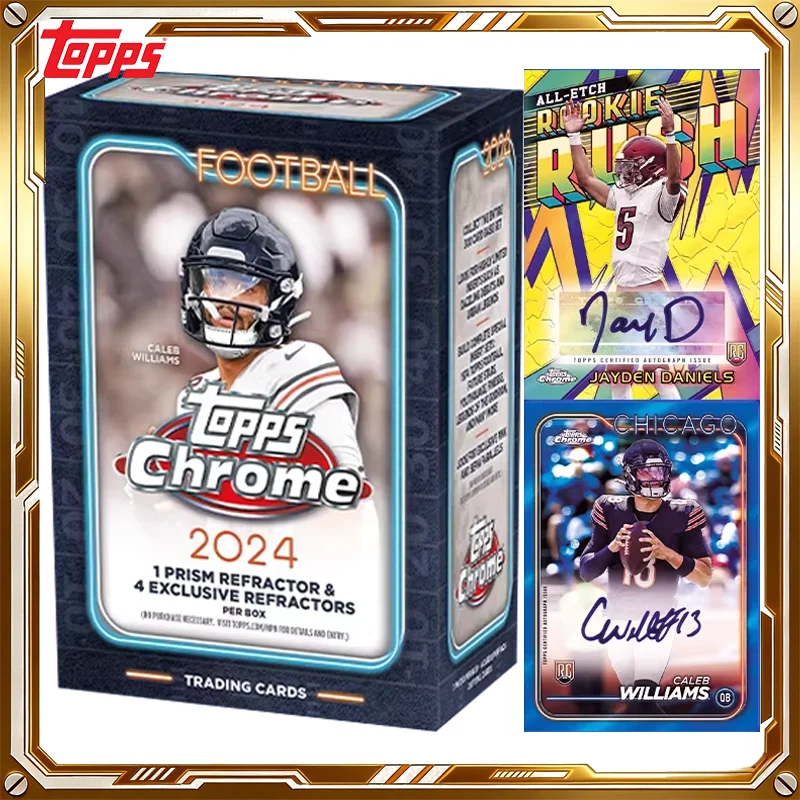 2024-topps-chrome-football-nfl-card-mystery-value-box-carte-da-collezione-originali-gioco-e-giocattoli-regali-di-natale-e-compleanno-per-ragazzi-e-ragazze