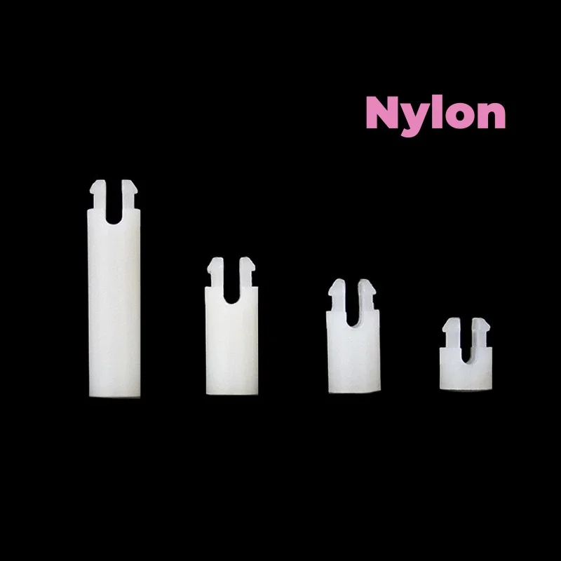 White Nylon SS Series PCB Support Inserting Cylindrical Type Circuit Board Isolation Column Spacers