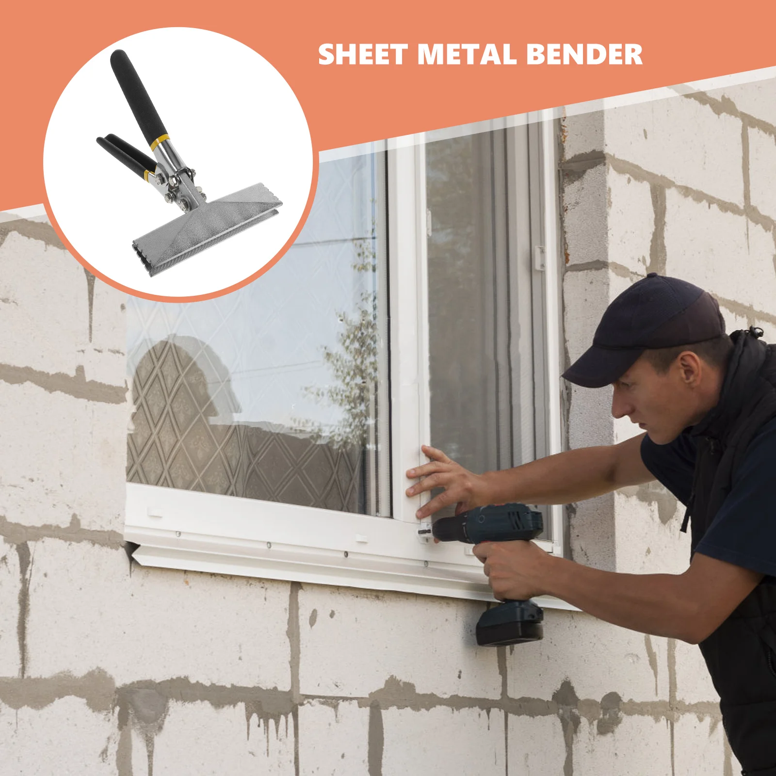 

Sheet Metal Bender Form Edge Seamer Flattening Tool 150mm Duckbill Pliers Hand Seamer Metal Bending Tool for Roofing