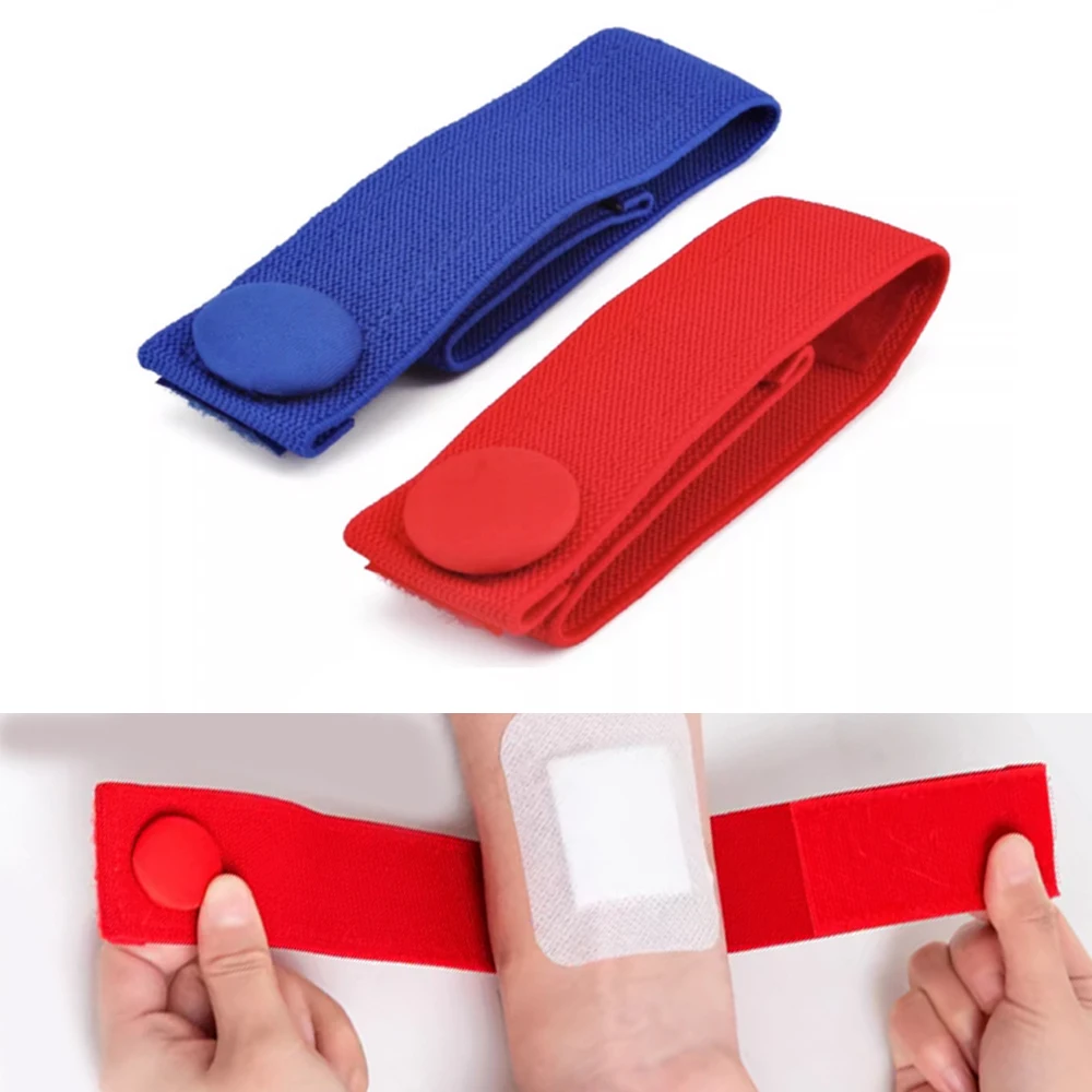 

20-200Pcs Outdoor Elastic Flexible Venous Hemostatic Buckle Strap Hemodialysis Tourniquet Nursing-specific Dialysis Plus Bandage