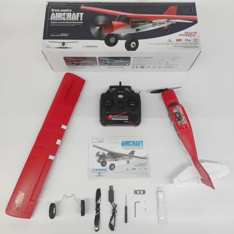 طائرة Maule M7 4CH بجهاز تحكم عن بعد RTF طائرة شراعية ثابتة الجناح EPP طائرة حيلة من الفوم مع محرك بدون فرشاة للمبتدئين والبالغين #6