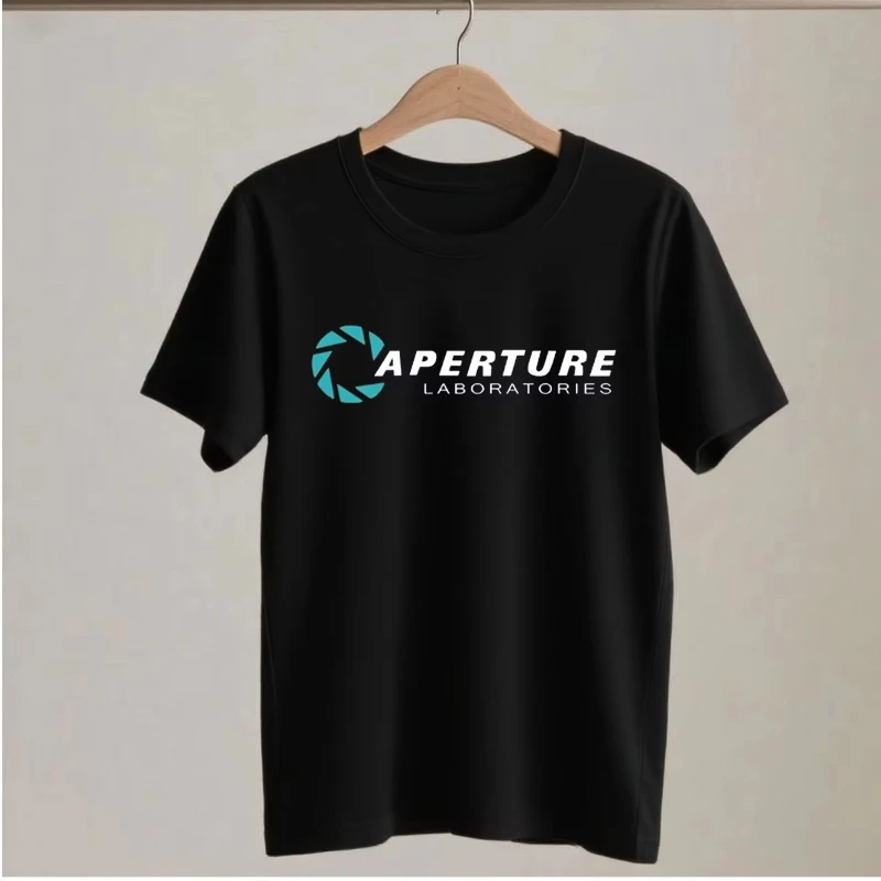 Men's women T-shirt Portal 2 Aperture Laboratories Logo Mens T-shirt Video Game Fan Clothing Shirt Short Sleeve T Shirt