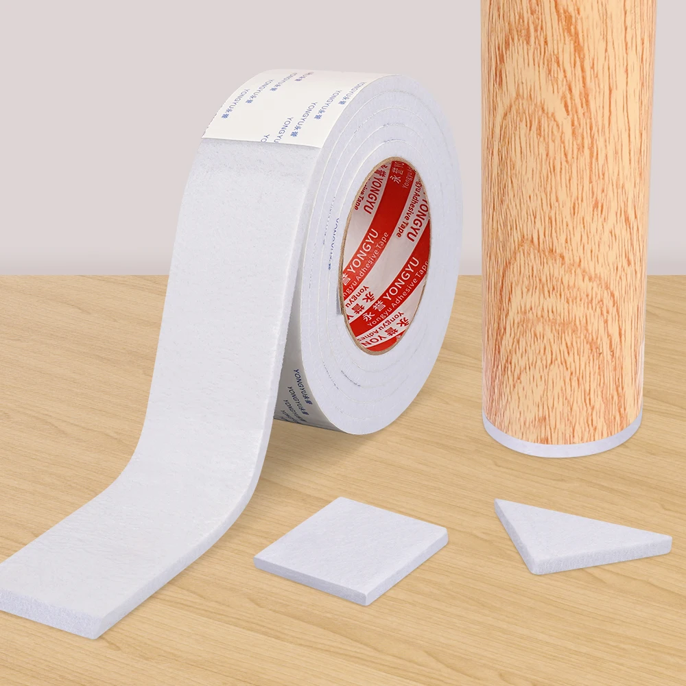 Self Adhesive Felt Pads Tape for Chair Table Legs Anti Slip Noise Reduction Floor Protection Cuttable Felt Strip
