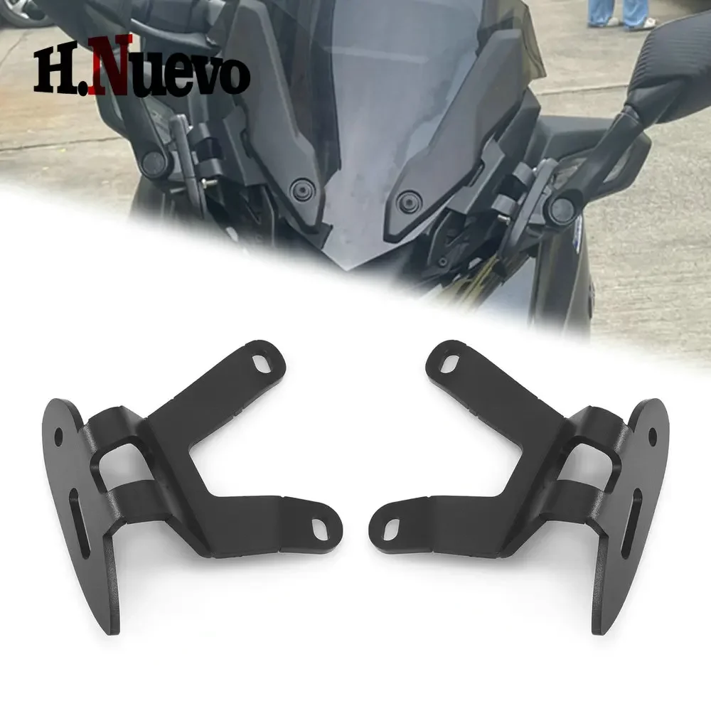 For YAMAHA XMAX300 2023 2024 Motorcycle Windshied Rear View Mirrors Coverter Adapterr Bracket Mirror Clamp Set Accessories