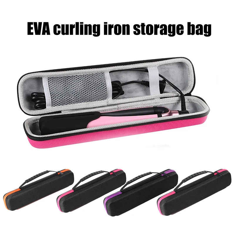 Hair Straightener Storage Bag Curling Iron Container EVA Handbag Curling Clip Carry Travel Case Waterproof And Anti-fall