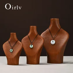 Oirlv Portrait Necklace Display Pendant Organizer Jewelry Display Stand Jewelry Mannequin Bust Necklace Pendant Window Display