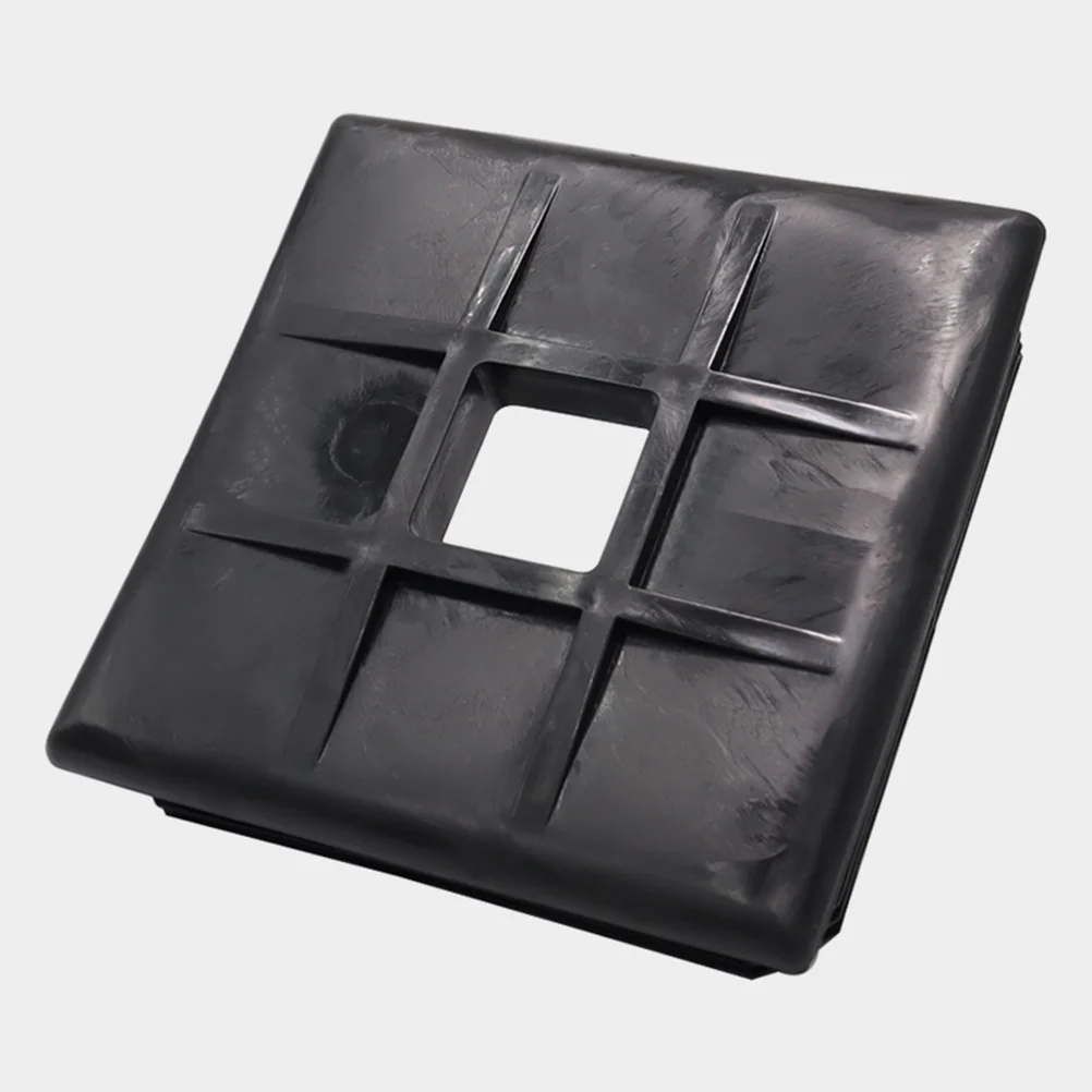 

2pcs Rv End Caps 4 Inch Square Camper Sewer Covers Durable Abs Material Trailer Bumper Caps Rear Bumper Cover For Travel