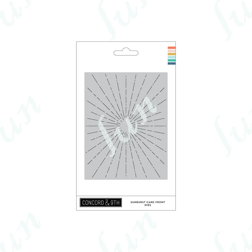 Sunburst Card Front Cutting Dies Frames and Borders DIY Scrapbooking Crafts Die Cuts Photo Album Template Handmade Decoration