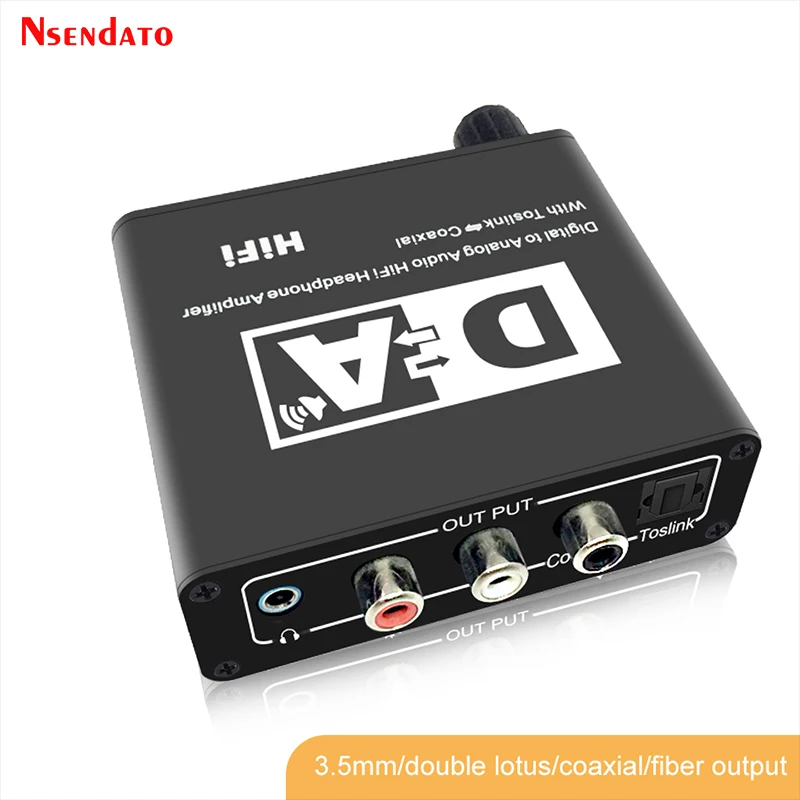 الرقمية إلى التناظرية الصوت سماعة الرأس اللاسلكية مكبر للصوت محول Toslink محوري إلى Toslink محوري 3.5 مللي متر محول مع محول الطاقة