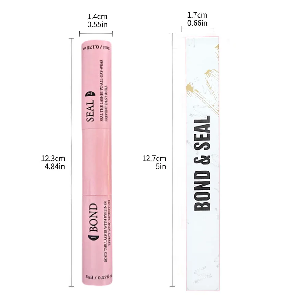 Lash Bond and Seal 10ml Individual Lashes Glue and Seal Super Strong Hold Lash Extension and Lash Glue Remover 5ml Tweezers Kit