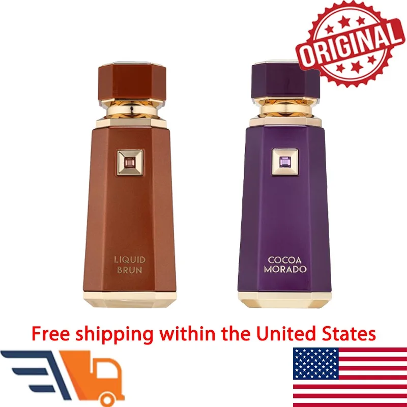 French Avenue Liquid Brun Cocoa Morado Eau de Parfum Spray 3.4 Oz عطور عربية أصلية تدوم طويلاً عطر فرمونات خشبية مكياج