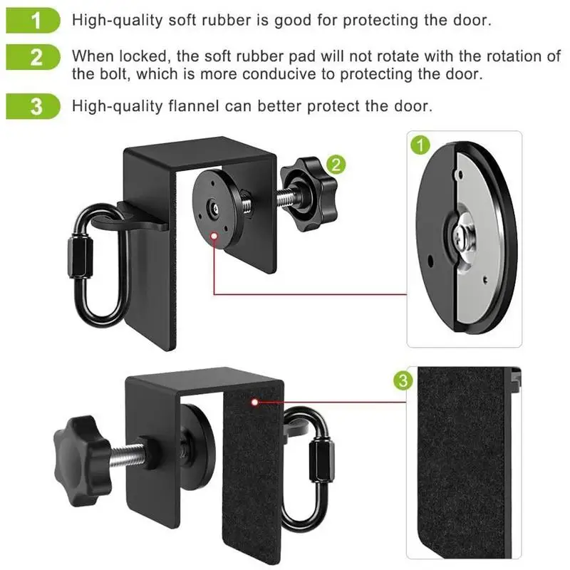 Heavy Duty Door Anchor Attachment for Fitness Strap Resistance Bands Garage Home Gym Strength Training Physical Therapy Exercise