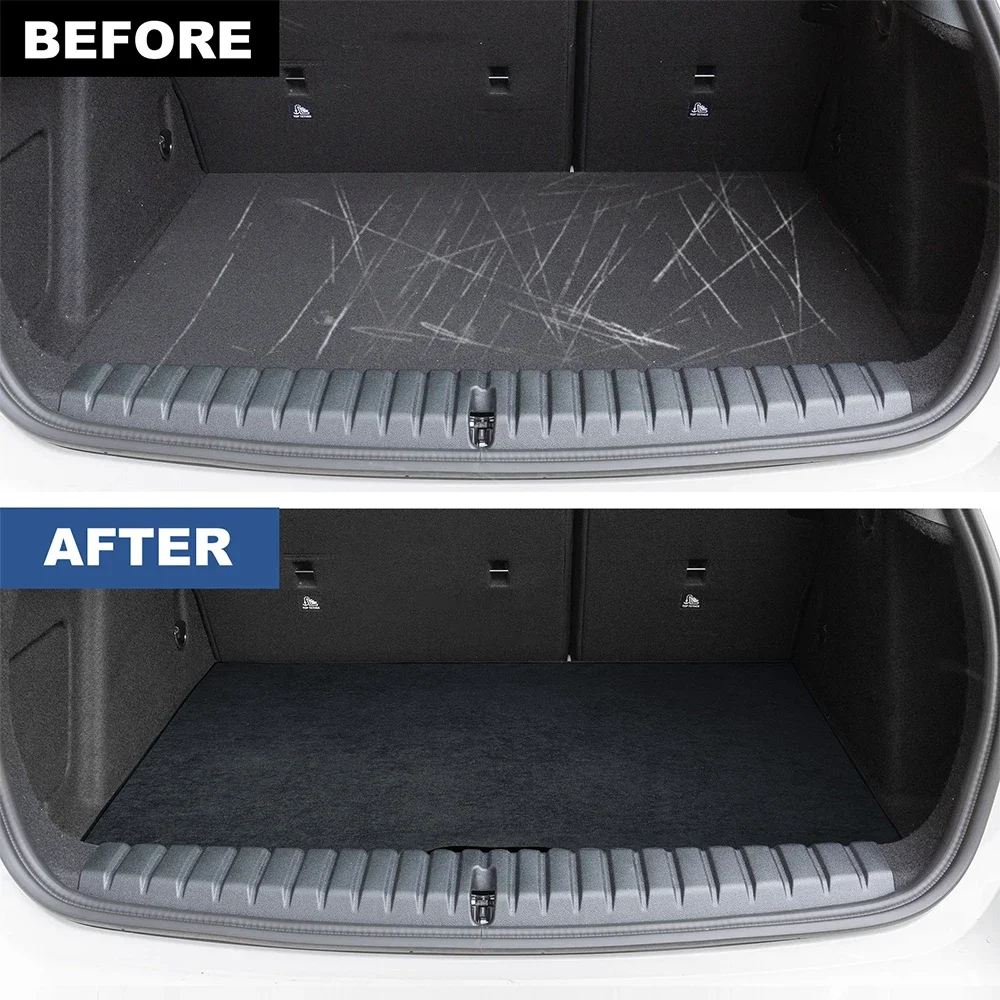 

Фланелевая накладка на задний багажник для BMW F40 серии 1 2020 2021 2022 2023, аксессуары, антигрязный коврик для багажника, декоративная наклейка